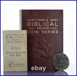 2022 2 oz. 999 Silver Coin Jesus Healing the Sick Biblical Coin Series #A493