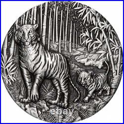 2022 2 oz Antique Australian Silver Lunar Tiger Coin