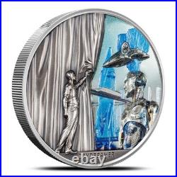 2022 2 oz Antique Colorized Palau Silver Future Coin (Ultra High Relief) 2022 2 oz Antique Colorized Palau Silver Future Coin (Ultra High Relief)