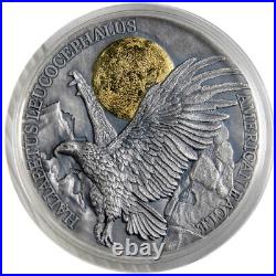 2022 2 oz Antique Ghana Silver American Eagle Coin