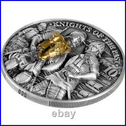 2022 2 oz Antique Malta Silver Knights of the Past Coin (Box + CoA)
