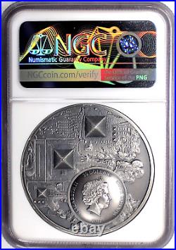 2022 $20 Cook Islands 3oz Silver Legacy of the Pharaohs UHR NGC MS70 ANTIQUED