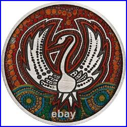 2022 Australia $2 Black Swan Maali 2 oz Silver Coin NGC MS 70 Antiqued