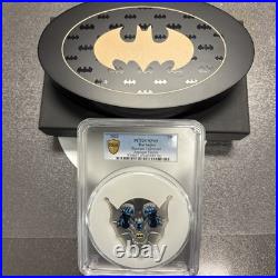 2022 Barbados $5 Batman 5oz. 999 Silver Coin Antique Finish PCGS SP69 Box & COA