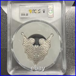 2022 Barbados $5 Batman 5oz. 999 Silver Coin Antique Finish PCGS SP69 Box & COA