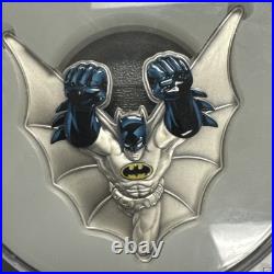 2022 Barbados $5 Batman 5oz. 999 Silver Coin Antique Finish PCGS SP69 Box & COA