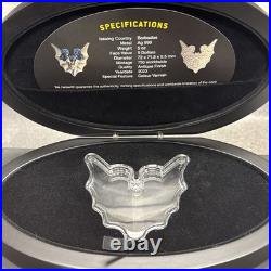 2022 Barbados $5 Batman 5oz. 999 Silver Coin Antique Finish PCGS SP69 Box & COA