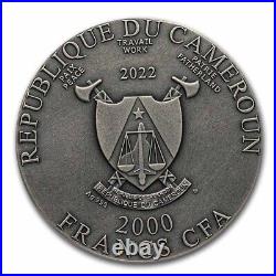 2022 Cameroon 2 oz Silver Antique Seven Lucky Gods SKU#277118