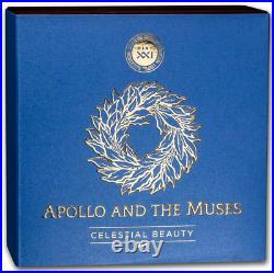 2022 Cameroon Apollo and The Muses Celestial Beauty 5 oz Antique finish Coin