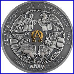 2022 Cameroon The Whore Of Babylon Antique Finish 3oz Silver Coin Mintage of 500