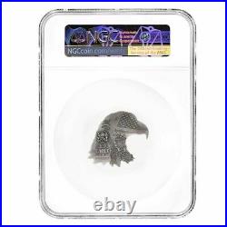 2022 Chad 1 oz Silver Eagle Shaped NGC MS 70 Early Release One of First 100