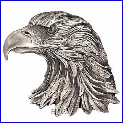 2022 Chad 5,000 Francs American Eagle Shaped 1oz Silver (Antiqued)