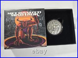 2022 Chad. 999 2 oz Silver Mechanized Minotaur Antiqued High Relief Coin withbox