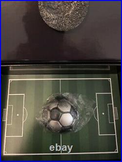 2022 Chad Antiqued Spherical Soccer Ball 30 Gram. 999 Fine Silver Coin COA OGP