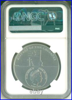 2022 Cook Is S$5 History Of The Crusades Wendish Crusade NGC MS70 Antiqued COA