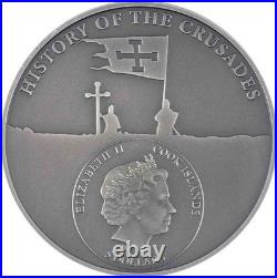 2022 Cook Is S$5 History Of The Crusades Wendish Crusade NGC MS70 Antiqued COA
