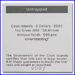 2022 Cook Islands 1 oz Antique Silver Still Untrapped SKU#249746