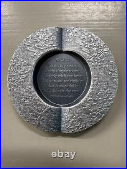 2022 Cook Islands 1 oz Secret Heart Silver Coin Antiqued. 999 Fine OGP Cool Coin
