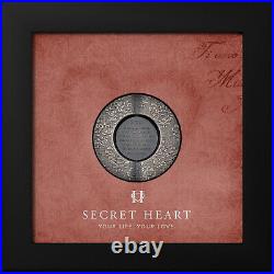 2022 Cook Islands 1oz Antique Silver Secret Heart First Day of Issue PCGS MS69