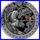 2022-Ghana-Hunting-in-the-Wild-Panther-50g-Silver-Antique-Finish-Coin-01-wox