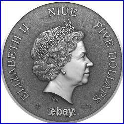 2022 Niue 2 Ounce Silver Wild Scenery High Relief Antique Coin