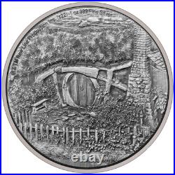 2022 Niue $2 The Shire Middle Earth Lord of the Rings 1oz. 999 Silver