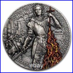 2022 Niue 2 oz Antique Heroines Jeanne d' Arc (Joan of Arc) SKU#272499