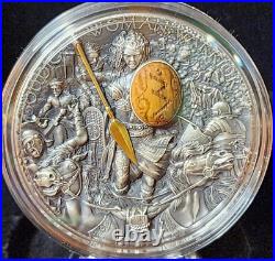 2022 Niue 2 oz Antique Silver Woman Warriors Boudica