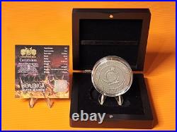 2022 Niue 2 oz Antique Silver Woman Warriors Boudica