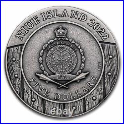 2022 Niue 2 oz Antique Silver Woman Warriors Boudica SKU#278409