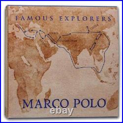 2022 Niue 2 oz Silver Antique Famous Explorers Marco Polo SKU#272498