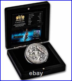 2022 Niue 2 oz Silver Antique Finish coin Camelot Sir Lancelot 2022 Niue 2 oz Silver Antique Finish coin Camelot Sir Lancelot