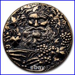 2022 Niue 2 oz Silver Antique Twelve Olympian Bacchus