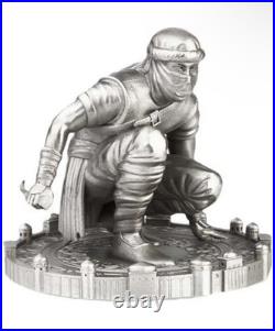 2022 Niue Assassins Nizaris 5oz Sterling 925 Silver Antiqued Statue Coin Amazing