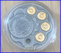 2022 Niue Bonnie and Clyde Gangster 2 Oz Silver Antique 2nd Coin In Series Nice