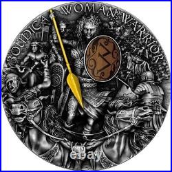 2022 Niue Boudica Woman Warrior 2 oz 999 Silver Antique Coin Mintage 500