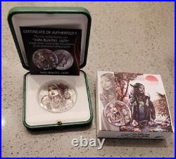 2022 Niue Dark Beauties Lilith Antiqued HR 50 gram. 999 Silver Coin 300 Minted