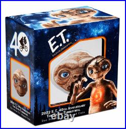2022 Niue E. T. 40th Anniversary The Extra Terrestrial 2oz Silver Shaped Coin