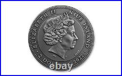 2022 Niue Hebrew Calendar 2oz Silver Antique Coin