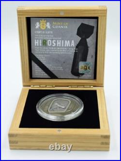 2022 Niue Hiroshima Human Tragedies Antique Finish Glow 2 Oz Silver Coin