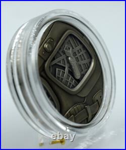 2022 Niue Hiroshima Human Tragedies Antique Finish Glow 2 Oz Silver Coin