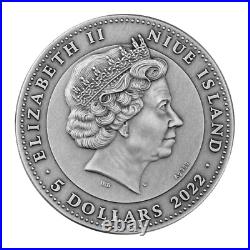 2022 Niue Kitsune 999 2 oz Antique Finish Hight Relief Silver Coin 2022 Niue Kitsune 999 2 oz Antique Finish Hight Relief Silver Coin