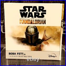 2022 Niue Mandalorian Boba Fett 1 oz Silver $2 Antique Poster Coin # 13 of 2000 2022 Niue Mandalorian Boba Fett 1 oz Silver $2 Antique Poster Coin # 13 of 2000