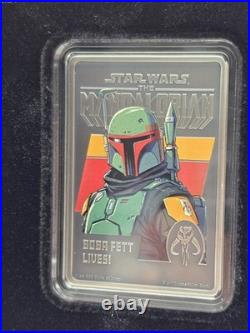 2022 Niue Mandalorian Boba Fett 1 oz Silver $2 Antique Poster Coin # 13 of 2000 2022 Niue Mandalorian Boba Fett 1 oz Silver $2 Antique Poster Coin # 13 of 2000