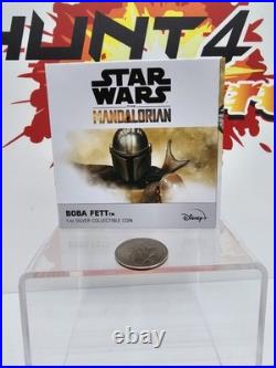 2022 Niue Mandalorian Boba Fett 1 oz Silver $2 Antique Poster Coin # 13 of 2000 2022 Niue Mandalorian Boba Fett 1 oz Silver $2 Antique Poster Coin # 13 of 2000