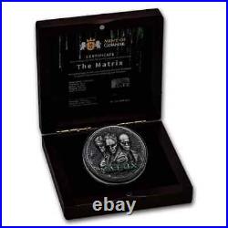 2022 Niue Matrix 2oz Silver High Relief Antiqued UV Printed Coin