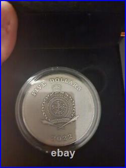2022 Niue Missing Treasures King Tut's Tomb 2oz Silver Antique Limited Mint 500