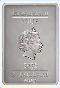 2022 Niue The Mandalorian Ahsoka Tano 1oz Silver Antique Poster Coin