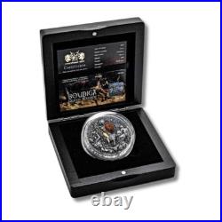 2022 Niue Woman Warriors Boudica 2oz Silver Antiqued Coin Available 2022 Niue Woman Warriors Boudica 2oz Silver Antiqued Coin Available