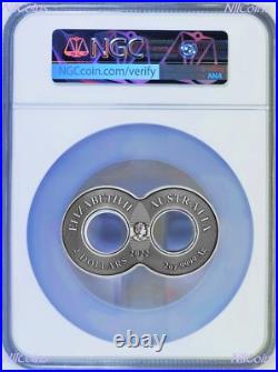 2022 OUROBOROS ANTIQUED 2oz Silver $2 COIN NGC MS70 ER